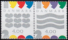 Danmark AFA 1232 - 33<br>Postfrisk Sammentryk